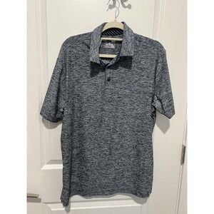 Under Armour Mens Heather Blue‎ Golf Polo Shirt Size Large Athletic